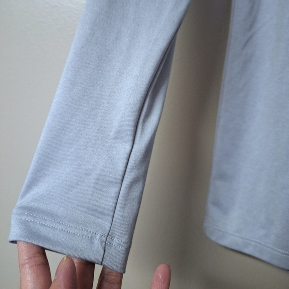 Under Armour UA Womens Tech Athletic 1/2 Zip Pull Over Longsleeve Light Gray - Picture 7 of 12